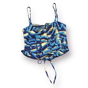 Corset Crop Top with Ruffle